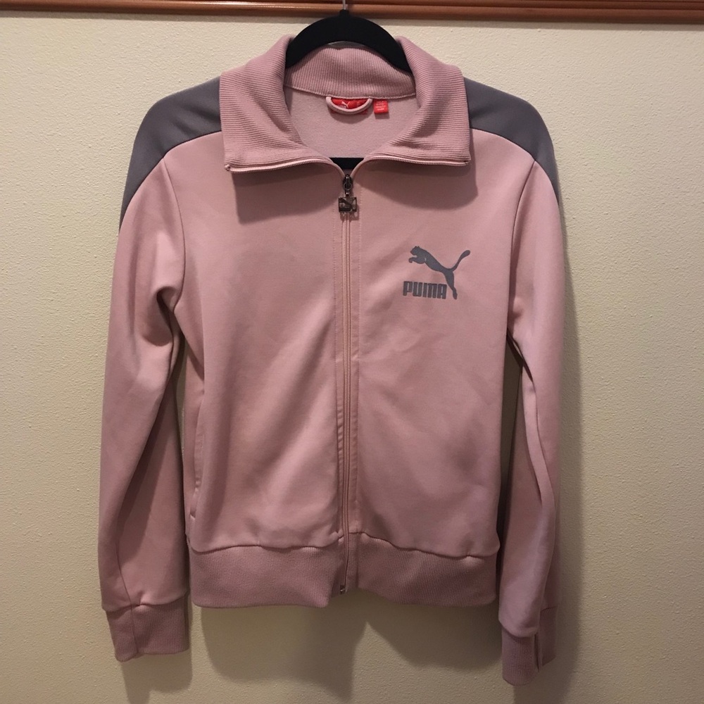Pink Puma Zip Up Jacket